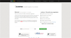 Desktop Screenshot of eunames.net