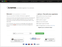 Tablet Screenshot of eunames.net